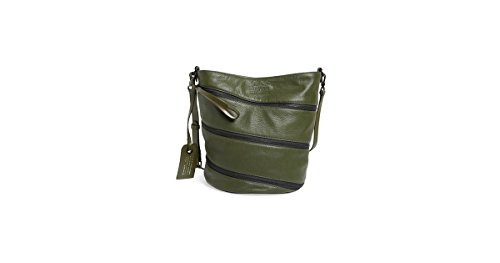 Marc By Marc Jacobs Green ‘serpentine’ Reversible Bucket Bag Spanish Moss
