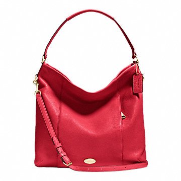 Coach Pebble Leather Isabelle Shoulderbag – Classic Red