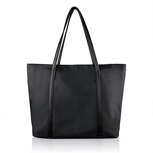 Wonder Youth Women Large Fashion Totes Shoulder Bag Waterproof Tote Handbags – 2 Color Black and Blue