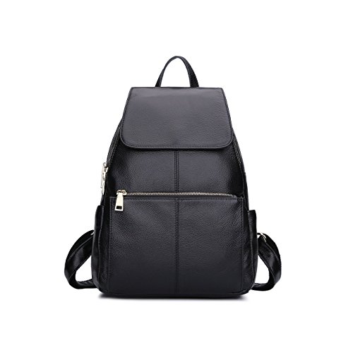 Leyan Genuine Leather Backpack Shoulder Purse Tote Top Handle Travelling Bag Purse Handbag