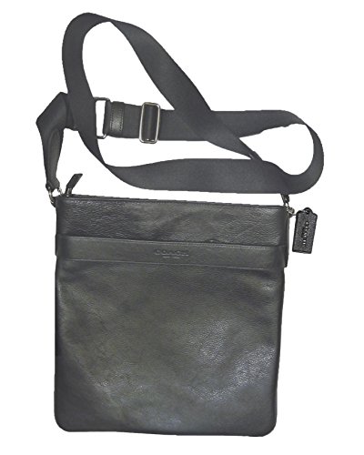 Coach Bowery Mens Crossbody Bag – Genuine Leather in Black