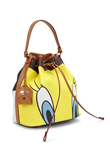 Moschino Looney Tunes Tweety and Sylvester Bucket Bag Leather Handbag