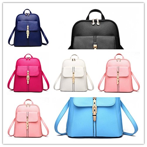 Women Bags, Han Shi Leather Backpacks Schoolbags Travel Shoulder Bag Young Lady Street Snap High Fashion