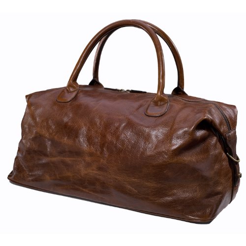 Moore and Giles Brown Leather James Club Bag – Titan Milled Brown