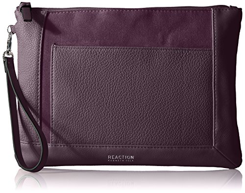 Kenneth Cole Reaction Off Center Large Pouch Tech Wristlet W/ Rfid