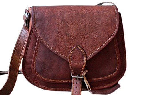 Phoenix Craft Women’s Leather Purse Gypsy Bag Crossbody Women Handbag Shoulder Travel Satchel Tote Bag 14x10x4 Inches Brown …