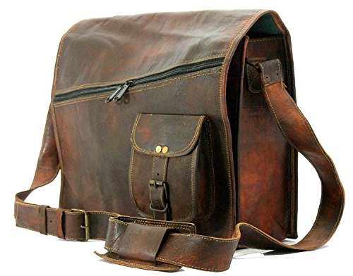 Handmadecraft Mens satchel vintage leather messenger bag brown handmade ...
