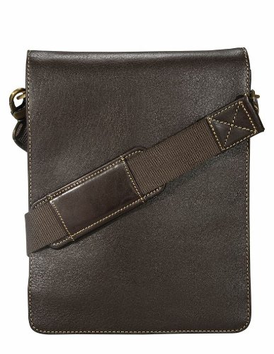 Visconti 18563 Distressed Leather Messenger Bag with Detachable Strap