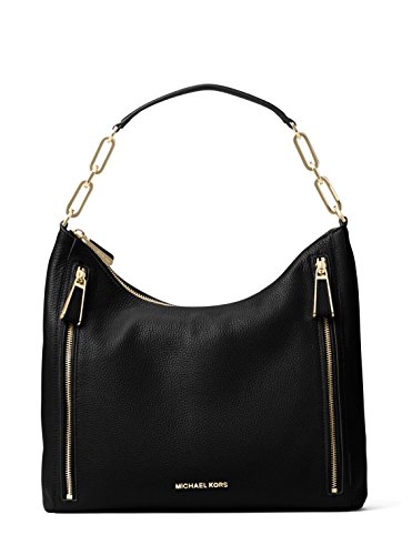 MICHAEL Michael Kors Matilda Leather Shoulder Bag – Black