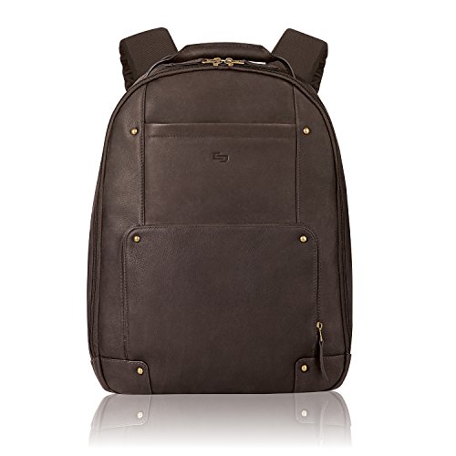 Solo Vintage Colombian Leather Laptop Backpack, Holds Notebook Computer up to 15.6 Inches, Espresso (VTA701-3)