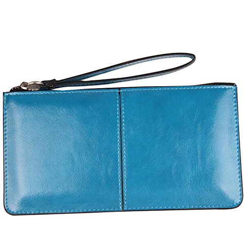 Women’s Wristlet Clutches Leather Wallet Purse Cards Holder-Bonaweite