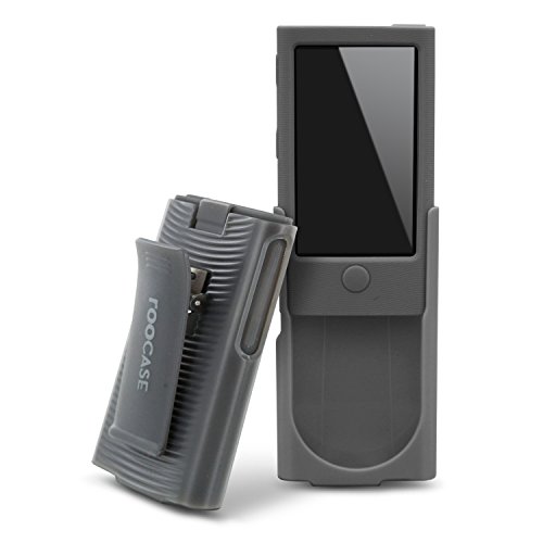 rooCASE Hybrid Silicone Case with Detachable Holster Clip for iPod Nano 7 (Slate)