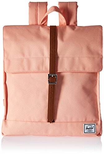 Herschel Supply Co. City Mid-Volume Backpack, Apricot Blush/Tan Synthetic Leather