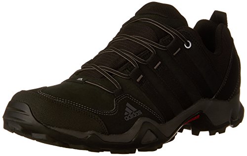 adidas Outdoor Men’s Brushwood Leather Hiking Shoe, Black/Black/Granite, 6 M US