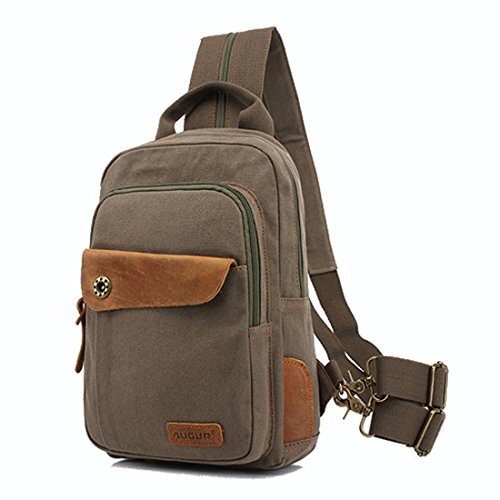 CLELO Mini Backpack Purse,Canvas Sling Rucksack Small Backpack(Army ...