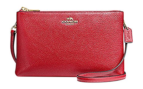 Coach Lyla Crossbody Bag In Pebble Leather True Red/Gold F38273
