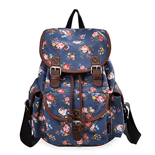 DGY Canvas Backpack / Nylon Backpack Floral Backpack Print Cute Backpack for Teen Young Girls
