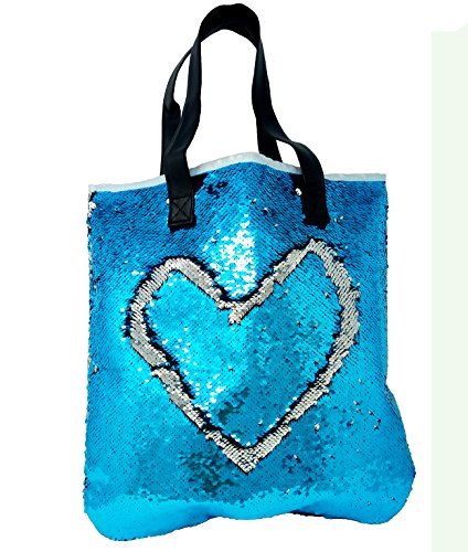 Tifeny Ba Sequins Mermaid Sequins Magic Reversible Glitter Shoulder Bag Retro Tote Handbag