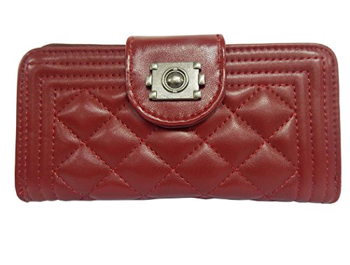 Beaute Bags Chain-Traveler Quilted Wallet & Removable Chain Shoulder purse and evening bag clutch