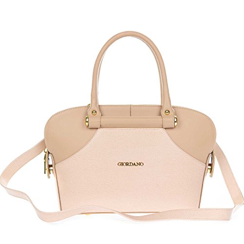 Giordano Italian Made Dusty Pink Leather Small Tote Handbag