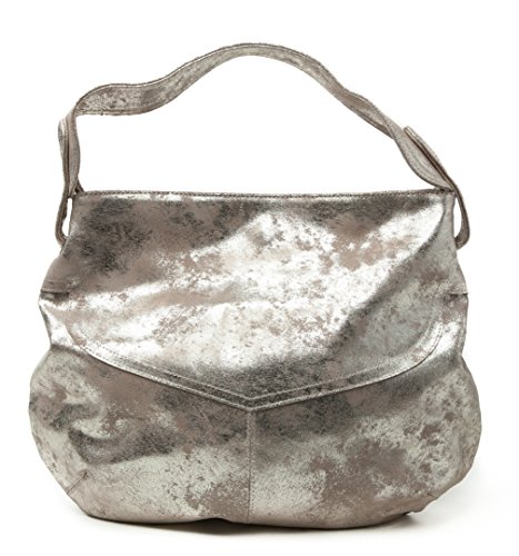 CoFi Leathers Metallic Hobo Style Everyday Handbag