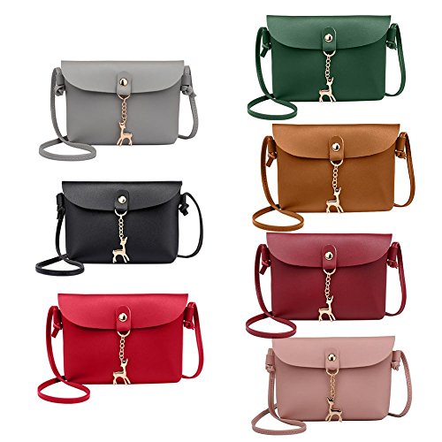 Gowind7 Women’s Shoulder Bags,PU Leather Shoulder Bags Casual Handbags Pure Messenger Bags Simple Phone Bags