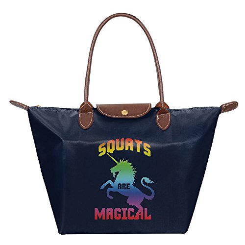 Kkajjhd Unicorn Squats Are Magical Fashion Waterproof Tote Shoulder Bag Dumpling Handbag
