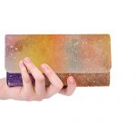 Unique Custom Art Abstract Watercolor Vintage Women Trifold Wallet Long Purse Credit Card Holder Case Handbag