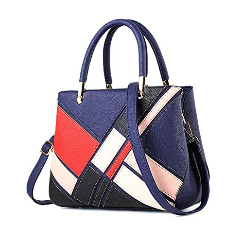 MMJ Fashion Handbags – Handbag Shoulder Bag, Stitching Pattern is More Simple Atmosphere