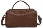 Crossbody Bags for Women,VASCHY Vegan Leather Top Handle Satchel Handbag Fashion Shoulder Bag Purse (Brown)