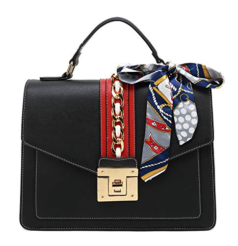 Scarleton Large Top Handle Satchel Handbag H206501 – Black