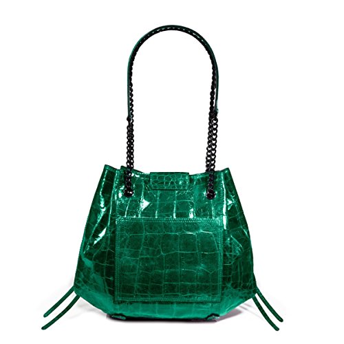 Eric Javits Luxury Fashion Designer Women’s Handbag – Lil’ Leigh – Emerald