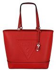 Guess Womens Baldwin Park Shoulder Tote Handbag - Red