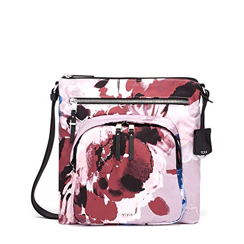 TUMI – Voyageur Carmel Crossbody Bag – Over Shoulder Satchel for Women – Blush Floral